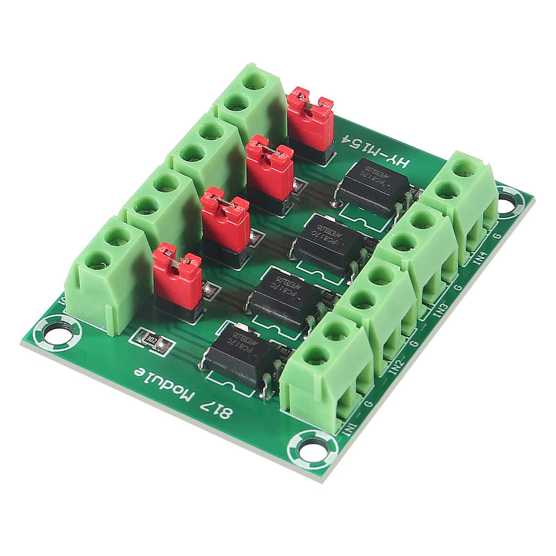 ALMOCN 4 Channel Optocoupler PC817 Insulation Board Voltage Converter Adapter Module 3.6-30V Driver Photoelectric Insulated Module 4-channel optocoupler