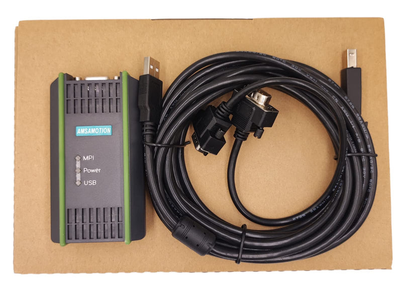 Compatible with Siemens PLC Programming Cable S7-200/300/400 Data Download Line 6ES7972-0CB20-0XA0,USB/MPI PC Adapter USB Cable for Siemen S7-200/300/400 PLC MPI/DP/PPI Programming Cable 16ft