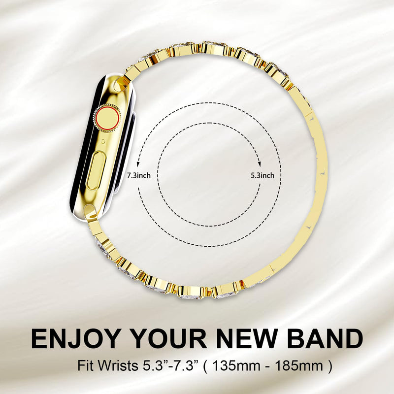 Water-drop Type Rhinestone Bracelet Apple Watch Band, Baroque Jewelry Style 38mm/40mm/41mm