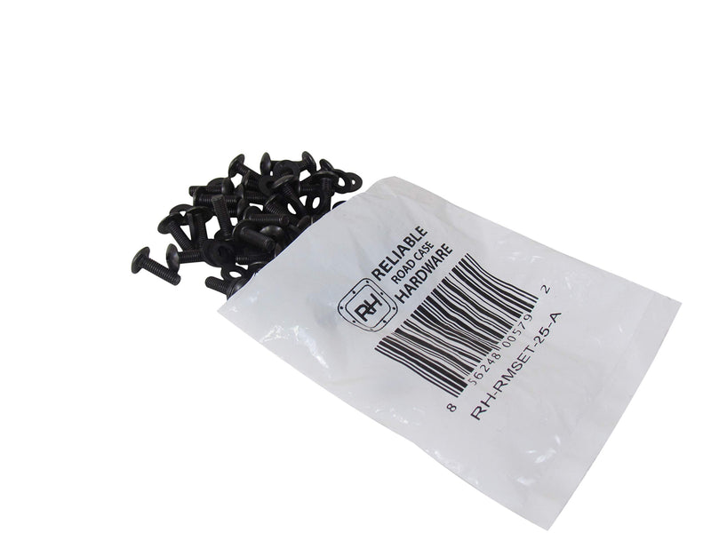 Reliable Hardware Company RH-RMSET-25-A 25 Sets of Rack Rail Screws and Washers