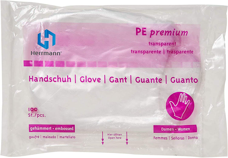 Polyethylene Gloves Transparent (Pack of 100) Diesel Gloves Disposable Gloves (Men) Men