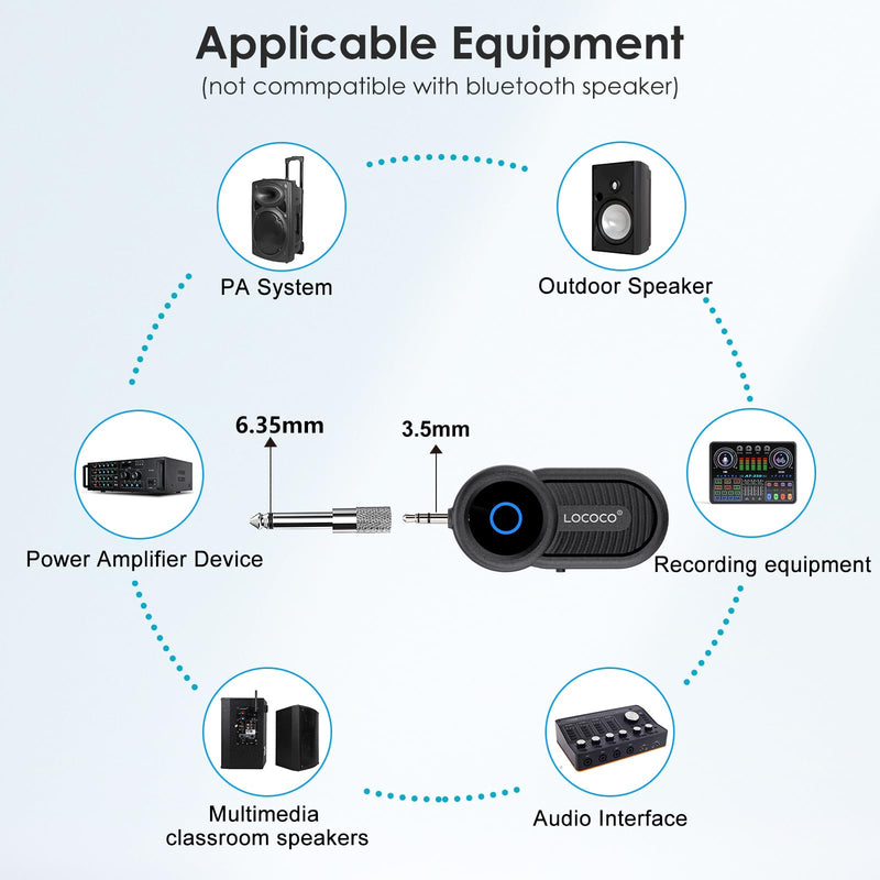 Wireless Saxophone Microphone System for Instruments: UHF Rechargeable Instruments Microphone Receiver and Transmitter - 160ft Range. Plug and Play - Clip-on Mics Suitable for Sax Trumpet, Trombone LG-06