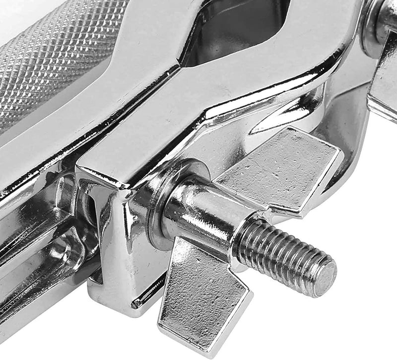 Cymbal Clamp Boom Arm Mount Bracket Holder Musical Percussion Drum Set Accessory Silver
