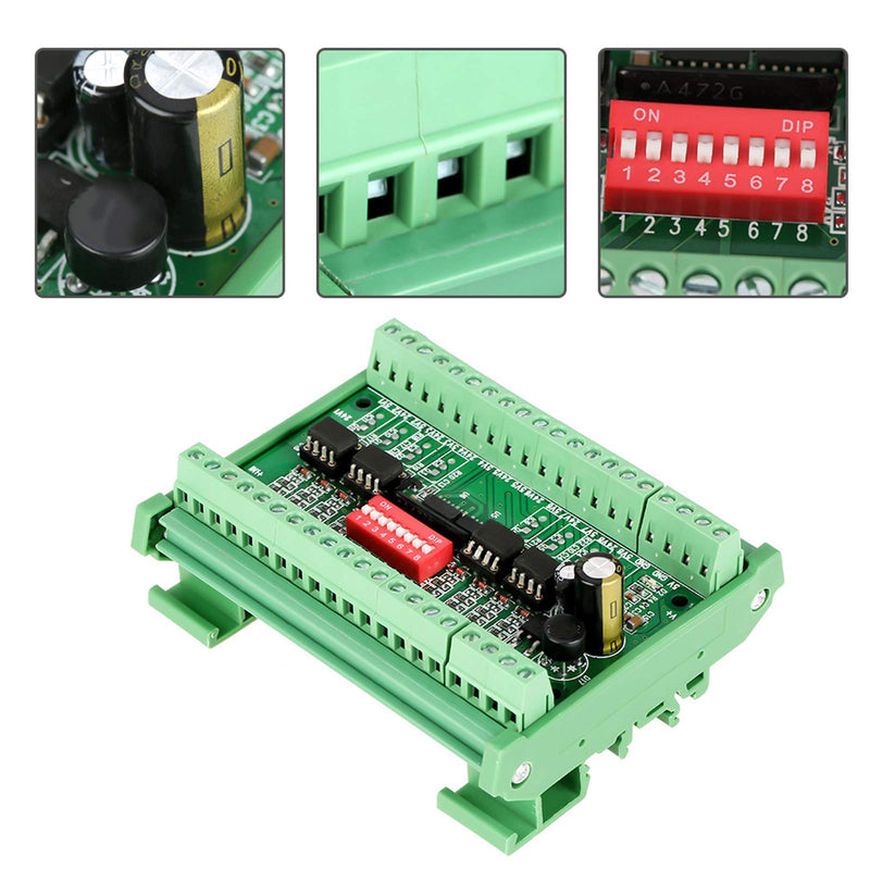 [AUSTRALIA] - Voltage Level Converter 8-5V24V-D 8-Channel NPN/PNP to NPN 5V/24V Mutual Conversion SquareWave Conversion Module Level Converter 10MHZ Level Conversion Board 