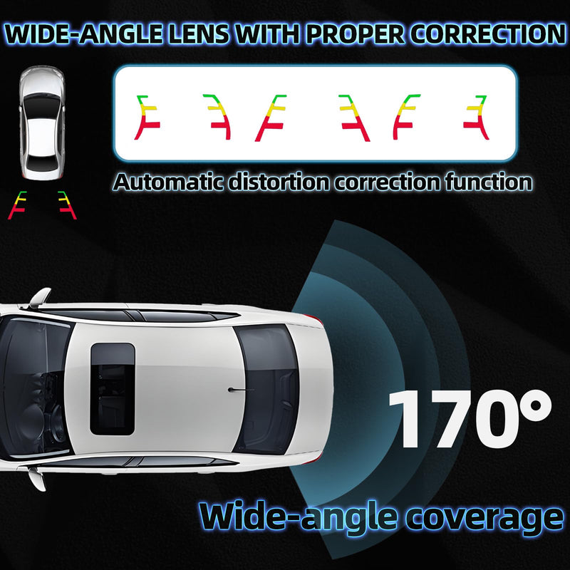 MITZONE Rear View Backup Camera for Car Compatible with 2016-2019 Ford Explorer Police Interceptor Utility Parking Asist Camera 1080P HD 170° Wide-Angle GB5Z-19G490-C GB5Z-19G490-AB