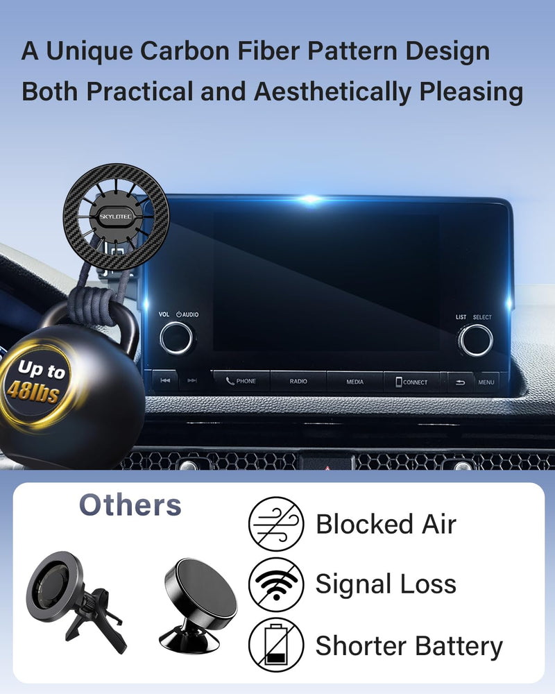 SKYLOTEC Magnetic Phone Holder for Kia Telluride 2020 2021 2022 Accessories | 10.25-Inch Touchscreen, Car Screen Cell Phone Mount, Automobile Cradles for MagSafe iPhone, Not Block Air Vent Telluride 2020-2022