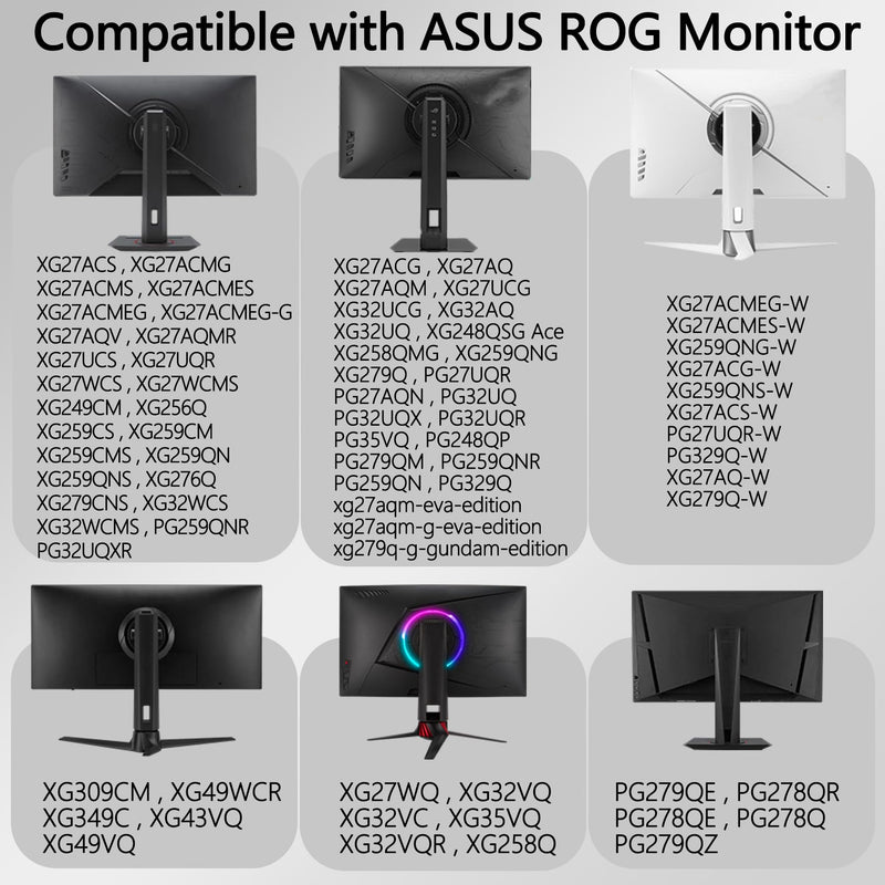 VG27AQ3A VESA Adapter Compatible with ASUS ROG,ProArt and TUF Game Monitor | (Fits VG27AQM5A,VG277Q1A,XG27ACS,VG27WQ3B,VG27AQ,PA248QFV,PG27AQN and more)–75x75 to 100x100 Wall Mount Bracket