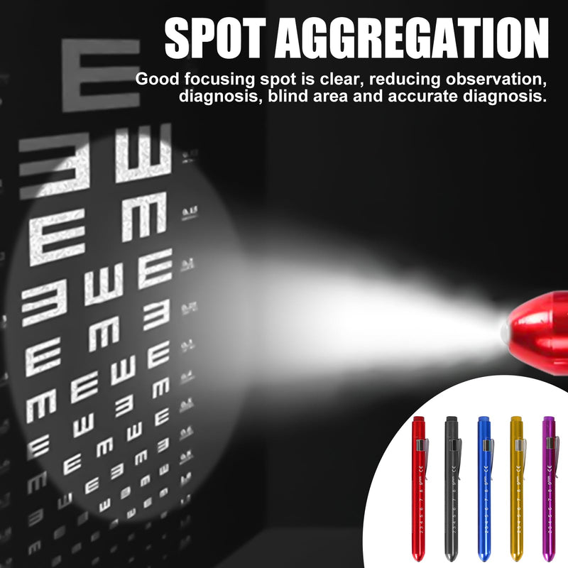 Pack of 10 Diagnostic Light Pupil Light Medicine: Pen Lights for Nurses Reusable LED Pen Lamp with Pocket Clip Pupil Light Emergency Service for Nurses Doctors