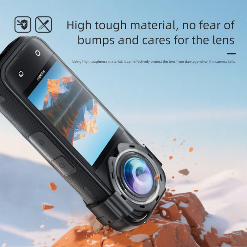 Insta 360 X5 Premium Glass Lens Guard Set for Insta360 X 5 X5 Protective Cover Case Cap Anti-fog Snap-on Protective Mirror