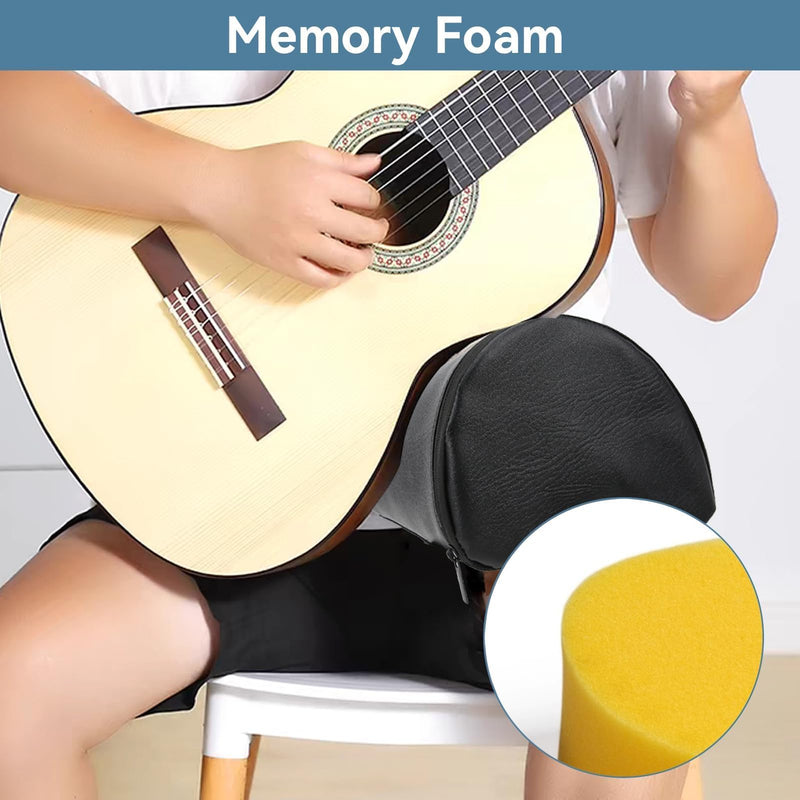 Guitar Cushion PU Leather Cover Guitar Bass Cushion Pad Guitar Leg Pad Guitar Leg Rest Guitar Leg Support Guitar Leg Pad Guitar Stool Cushion Guitar Support On Leg Musical Instruments Accessories