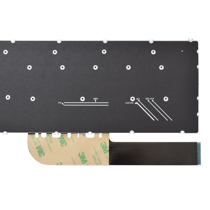 SUNMALL Replacement Keyboard Compatible with Dell Inspiron 15 5501 5502 5508 5584 5590 5593 5594 5598.Inspiron 15 3501 3502 3505.Inspiron 15 7000 7590 7591 7791 Latitude 3510 US Layout No Backlit