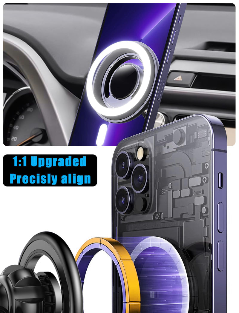 Car Phone Magsafe Holder, Vent Mount for Toyota RAV4 2013-2018 | Adjustable Stand, Dashboard Custom Magnetic Navigation Bracket for iPhone 17 16 15 14 13 12 Pro Max Plus Mini, All Smartphone RAV4/Magsafe
