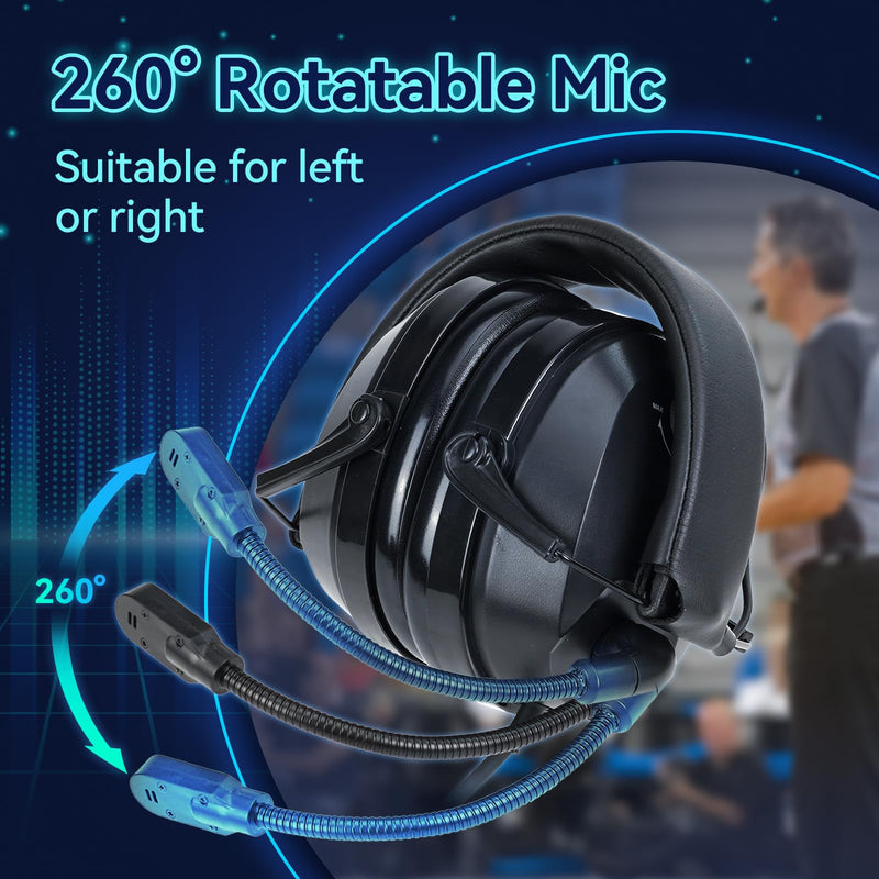 [AUSTRALIA] - Retevis EHK012 Foldable Two Way Radio Headset with Mic,Noise Reduction,Volume Adjust, Compatible with Baofeng UV-5R BF-F8HP PRO AR-5RM Pxton PX-888S, for RT22 RT68 RT86, 2 Way Radio Headset(1 Pack) Physical Noise Reduction 
