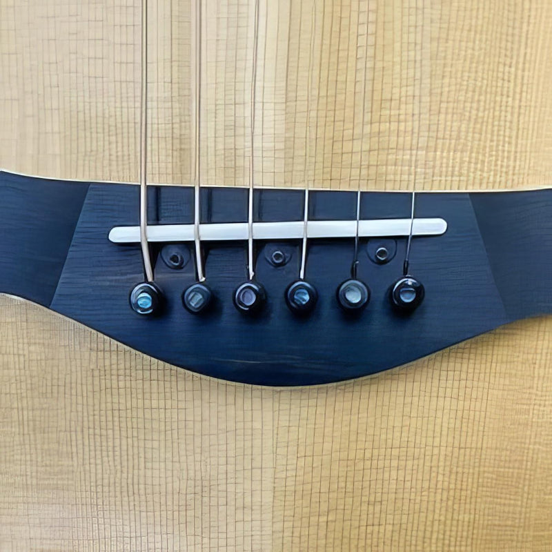 2PCS Ebony End Pins Black, Endpins for Acoustic Guitar Bridge Pins Pegs Guitar Parts Replacement