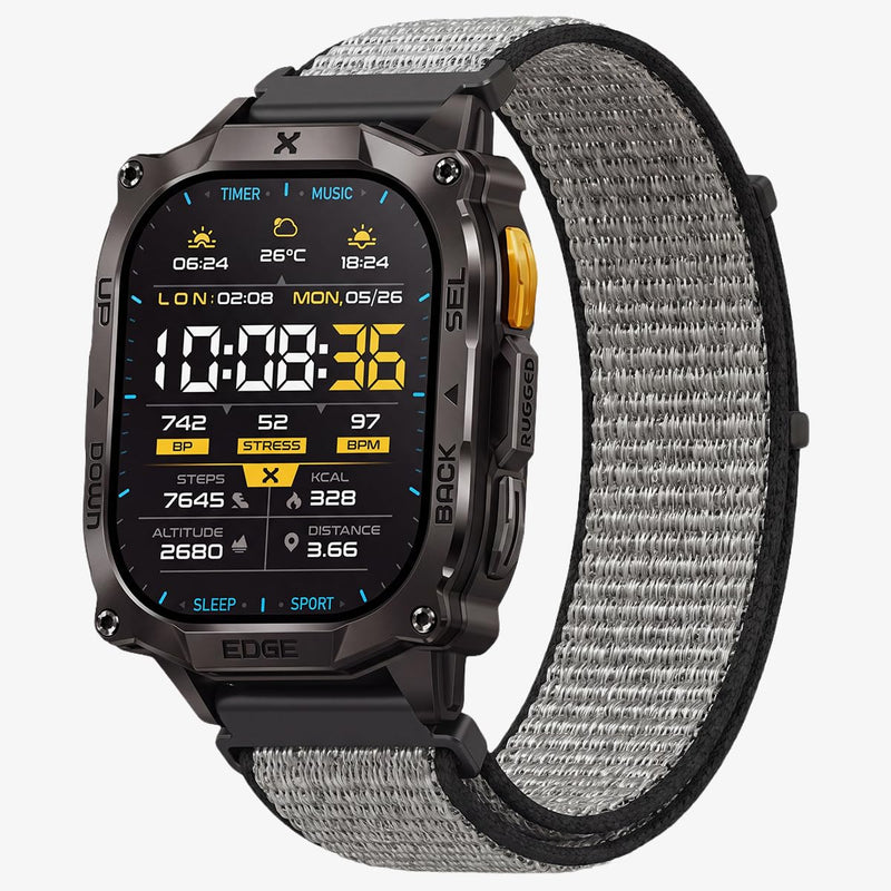 CARBINOX Band Durable 22mm Compatible Smartwatches Adjustable, Secure Fit Multi-Color 6 Pack