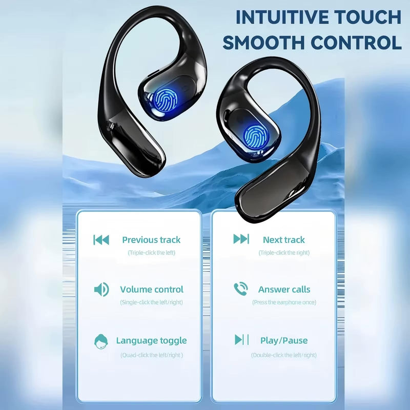 Smart Language Translator Earbuds, 144 Languages Real-Time Translation, Wireless Bluetooth Earphones with Charging Case, iOS Android Compatible, Online Offline Mode