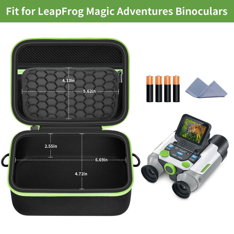 GWCASE Portable Carrying Storage Case Compatible with LeapFrog Magic Adventures Binoculars and Accessories, Protective Organizer Box for Outdoor Travel and Exploration（Bag Only） Black