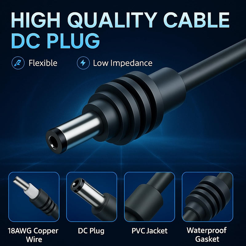 Step Up Power Cable for Starlink Mini, 12V 24V to 30V 3.5A Converter with 3.28FT Cable, 100W IP68 Waterproof DC Boost Adapter for Starlink Mini, Motorhome, Outdoor, and Travel Use