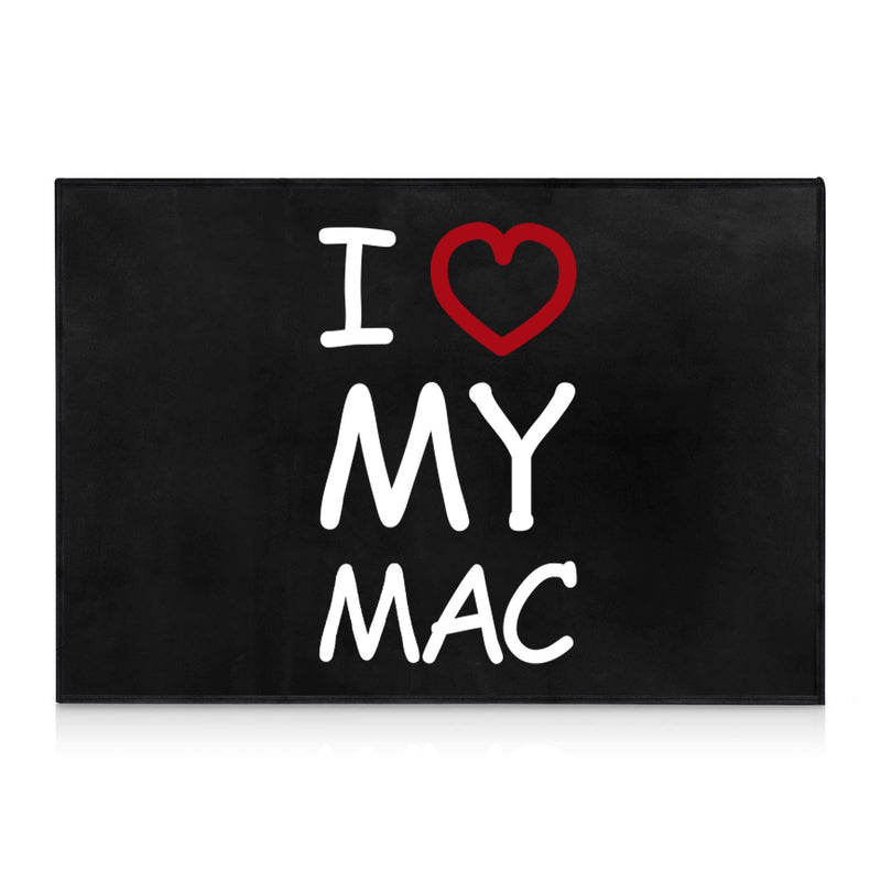 kwmobile Cover Compatible with Apple iMac 27" / iMac Pro 27" - 4-in-1 Case - I Love My Mac White/Red/Black I Love My Mac 02-09-01
