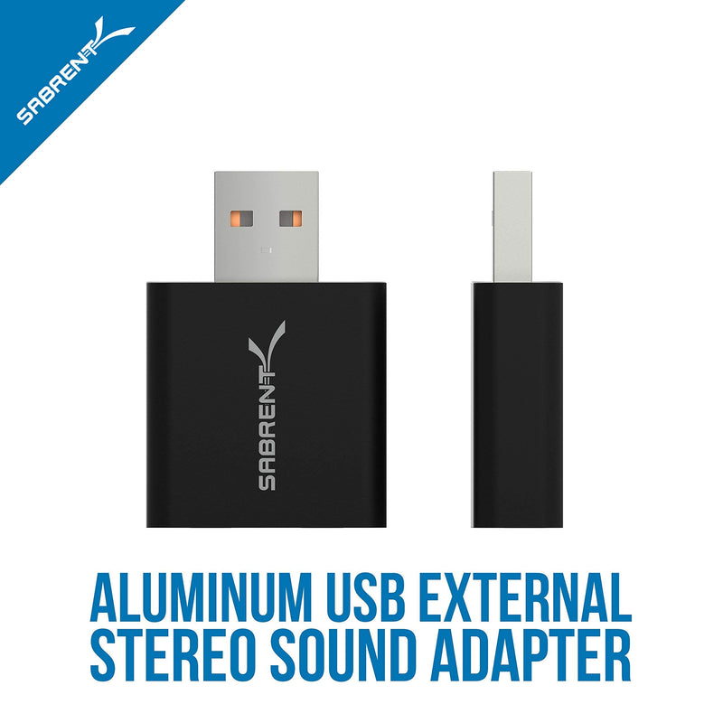 SABRENT USB 3.0 Sharing Switch for Multiple Computers and Peripherals LED Device Indicators + Aluminum USB External Stereo Sound Adapter for Windows and Mac