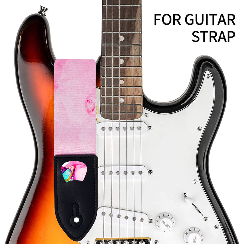 lizimandu Adjustable Guitar Strap Includes 2 Strap Locks & 4 Matching Picks 1 Pack 1-splash Ink2