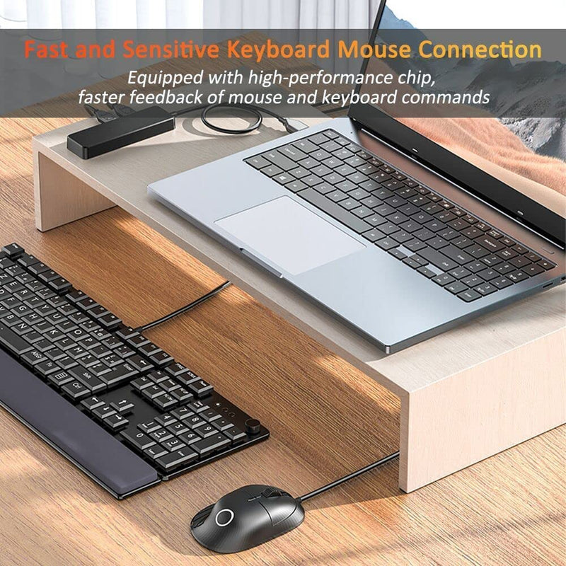 USB 3.0 Hub, VIENON 4-Port USB Hub USB Splitter USB Expander for Laptop, Xbox, Flash Drive, HDD, Console, Printer, Camera,Keyborad, Mouse Expand 4 USB