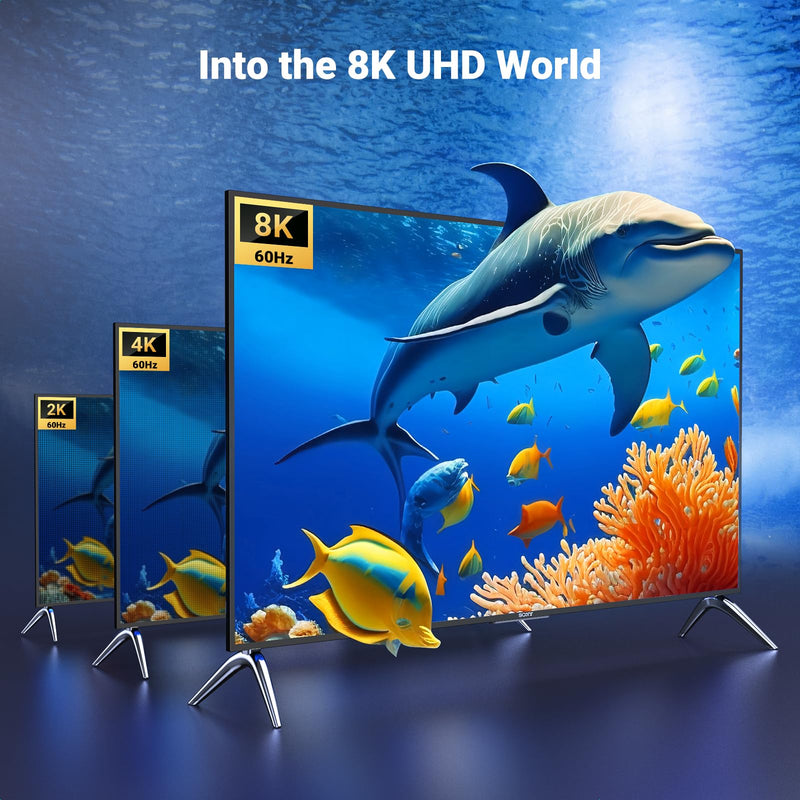 UGREEN USB C to HDMI 2.1 Cable 8K@60Hz 4K@240Hz for Home Office, 10FT | Unidirectional,48Gbps,HDR,HDCP2.3,Compatible for MacBook Pro Air iPad,Mac mini,iPhone 17 ProMax,Galaxy S26,Pixel 9,XPS
