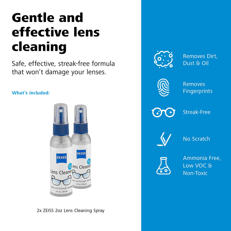 ZEISS Lens Cleaning Spray 2oz - Pack of 2 2 Fl Oz (Pack of 2)