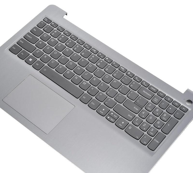 Replacement Upper Case Palmrest for Lenovo ideapad 3-15ITL6 3-15ADA6 3-15ALC6 Series Laptop with Backlit Keyboard with Touchpad Assembly Part 5CB1B65660, Gray