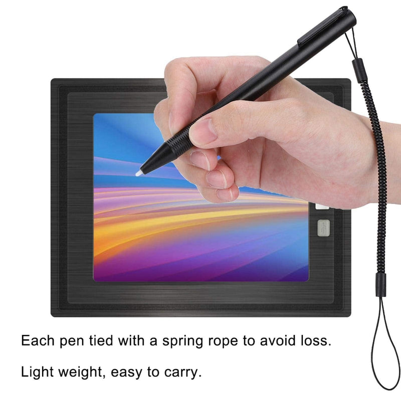 Touch Screen Stylus Pen, Resistive Touch Screen Anti-scratch Stylus Pen With Spring Rope, Touch Screen Resistive Hard Tip Stylus Pen for POS PDA Navigator, Medical and Other Resistive Screen Devices