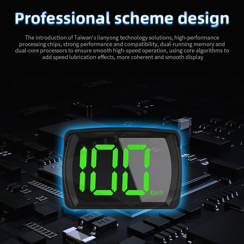 GoolRC Speedometer HUD, Heads-Up Display Digital Speedometer GPS Speed Meter MPH/KMH, Head Up Display for All Cars, USB Cable Plug & Play Large Screen High-Definition Display