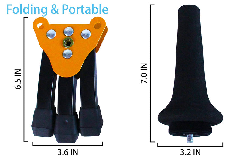 [AUSTRALIA] - GEEK Portable Soprano Saxophone Stand Foldable Soprano Sax Stand Solid Steel Stable Tripod Stand for Soprano Saxophone YAMAHA YDS-150 