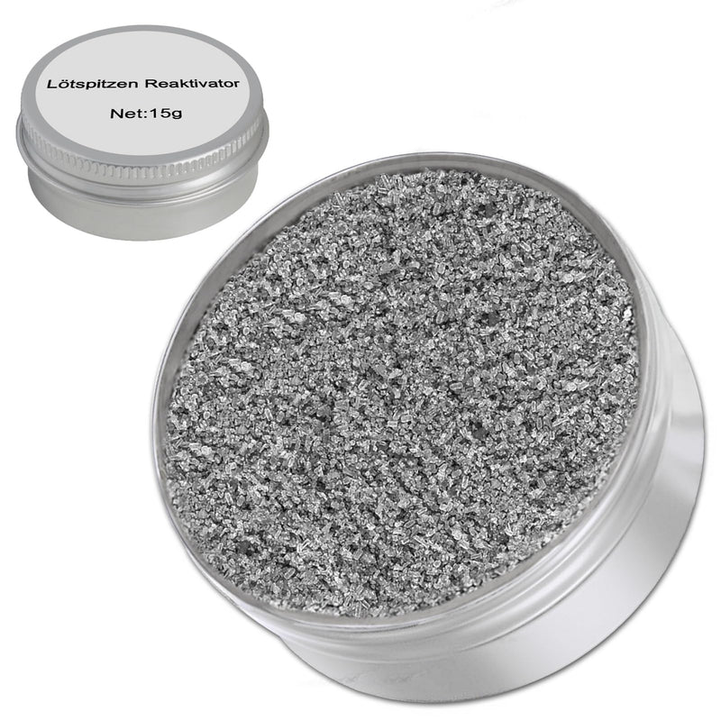 Soldering Tips Reactivator Lead-Free Soldering Tip Cleaner for Reactivating Oxidized Soldering Tips (Net Weight: 15g Tub)