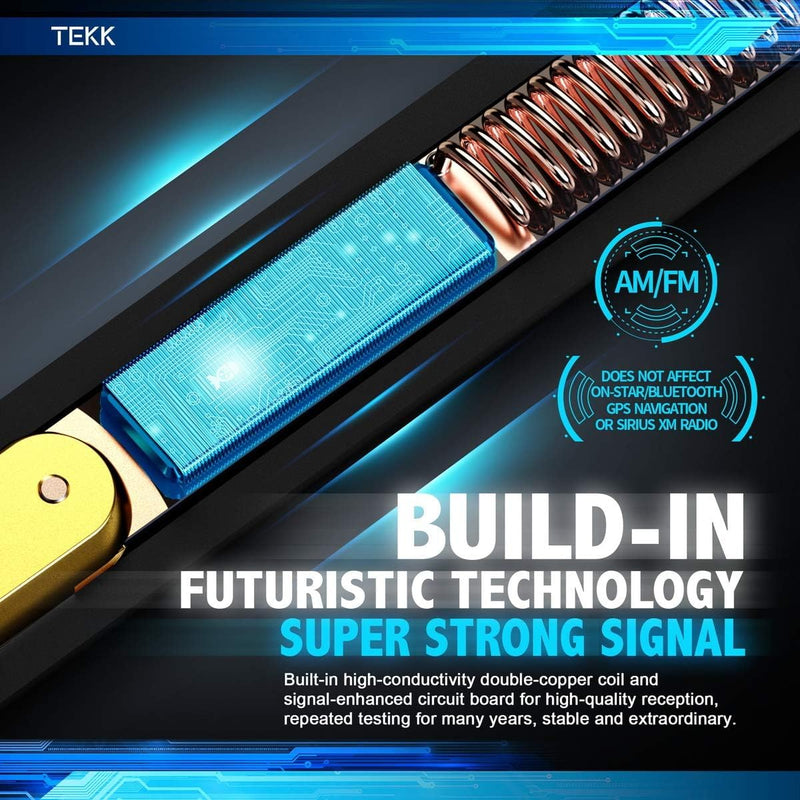 Tekk Short Antenna Compatible with 1995-2016 Tacoma/Designed for Optimized FM/AM Reception / 4.8 Inches