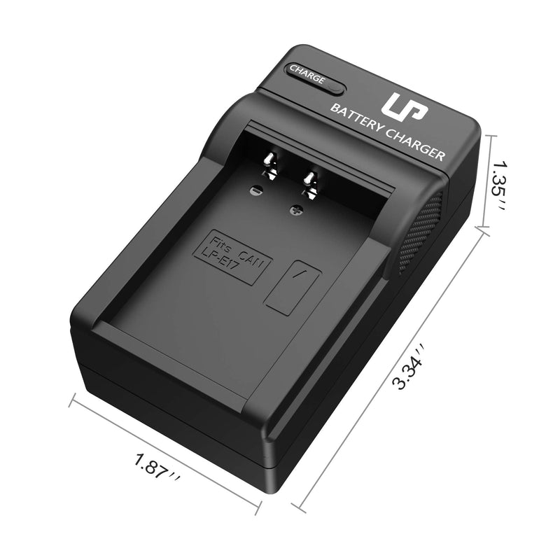 LP LP-E17 Battery Charger, Charger Compatible with Canon EOS Rebel T7i, T6i, T6s, SL3, SL2, 77D, 9000D, 8000D, 800D, 760D, 750D, 200D, M6, M5, M3, Kiss X8i DSLR Cameras & More