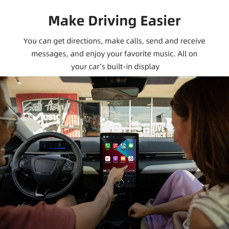 C5 Wireless CarPlay & Android Auto Adapter Car Play Mini Dongle | Plug & Play, OTA, 2in1, Converts 2016+ Car OEM Wired CarPlay/Android Auto Connection to Wireless, for iPhone & Android Phone