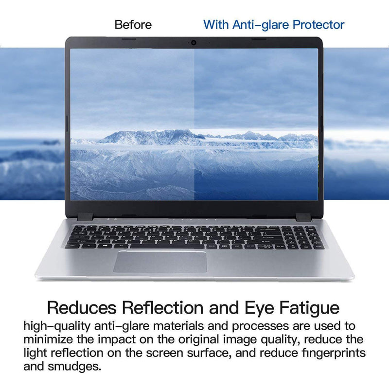 2-Pack F FORITO 15.6 Inch Laptop Anti Glare(Matte) Screen Protector Cover for All 15.6 inch 16:9 Aspect Ratio Screen Laptop, Scratch Proof, Dust-Proof and Fingerprint Resistant