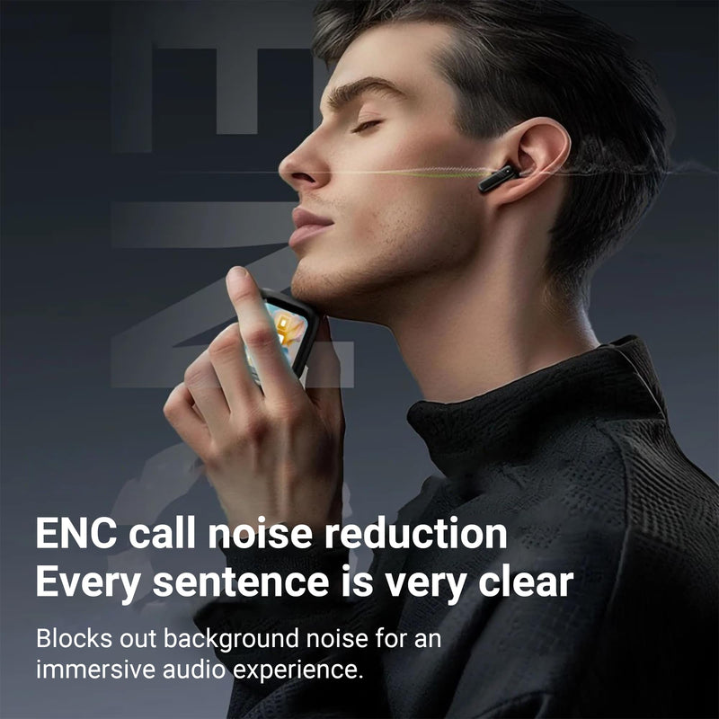 LX-10 Hybrid Active Noise Cancelling Wireless Earbuds BT 5.4 Play Time 4-5 Hours Stereo in-Ear Headphones, Environment Noise Cancelling Gaming Earbud, Waterproof IPX-4