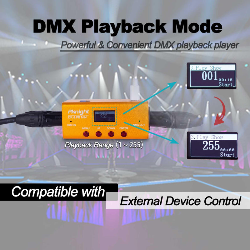 DMX Recorder and Playback Controller 1 universe DR & PB MINI