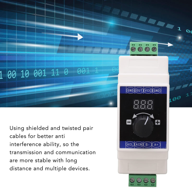 Jadeshay Current Signal Generator Digital Display 4‑20mA DC 24V Analog Simulator for Rail Installation Generator