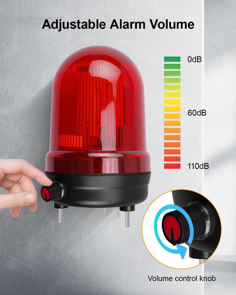 [AUSTRALIA] - Sump Pump Alarm, High Water Leak Detection with 110dB Loud Alarm & LED Indicator, 10ft Probe Cable, DC 12V Safety Power, for Basements, Septic Tanks, Sumps, Indoor & Outdoor Warning Systems 