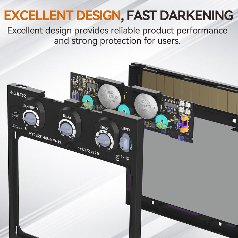 [AUSTRALIA] - Auto Darkening Welding Lens True Color 5.24"x4.49" with 4 Arc Sensors, Adjustable Shade 4/9-13 for Welding Helmets/Hoods | Automatic Darkening Lens & Premium Welding Helmet Accessories L-001 