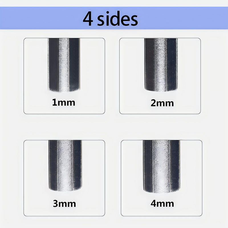 Guitar Fret Crowning File Fret Repairing Tools with 4 Size Edges Narrow/Medium/Wide Notch Edges and Flat Edges Wood Handle Luthier Tools for Guitars Ukuleles Bass Banjo Mandolin