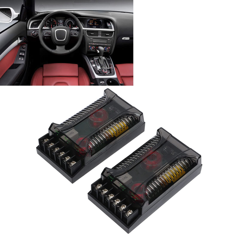 Headerbs 2 Way Car Audio Crossover 2 Pack Speaker Tweeter Passive Crossover Divider with Overcurrent 300 Watts HEADERBSQY7SGW1CHK
