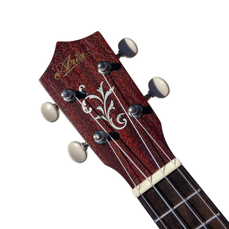 Inlay Stickers for Guitar Headstock - Small Vine (2pcs Set) - White Pearl & Abalone Blue, H-131SV-AZ