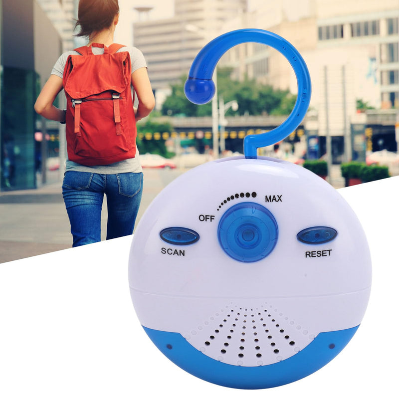 Waterproof Shower Radio, Mini Portable FM Shower Radio, Built in Speaker for Bathroom Kitchen, Kayaking, Boating, Hiking, Shower Speaker FM Radio with HD Sound