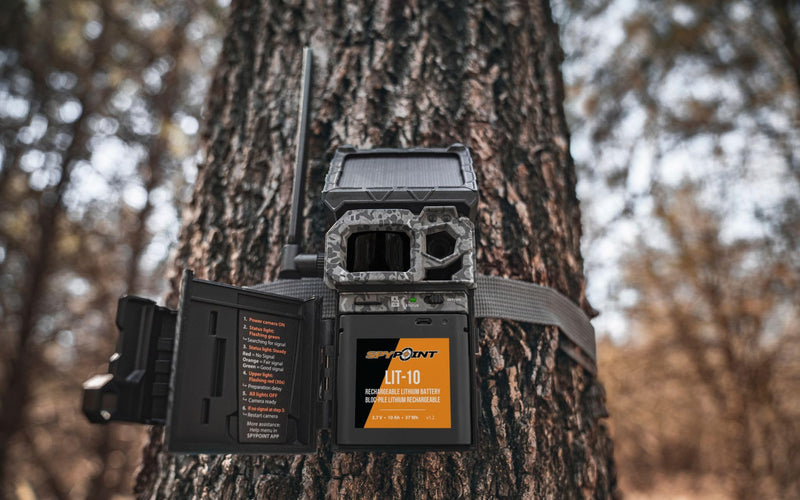 SPYPOINT LIT-10 3.7V Rechargeable Lithium Battery LINK-MICRO | CELL-LINK 10 200mAh for Cellular Trail Cameras with Charging Power Cable Included | Cell Cameras for hunting Lithium Battery
