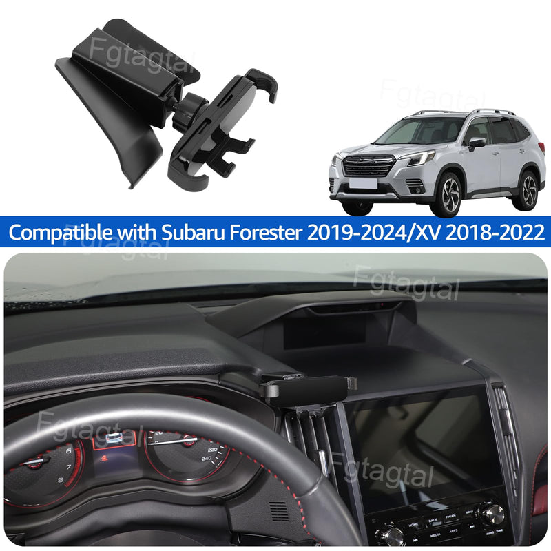 Car Phone Mount Compatible with Subaru Forester 2019-2024/XV 2018-2022 | Center Console Dashboard Panel Right Side Cell Phone Holder Handsfree Air Vent Phone Stand, Telescopic Arm Holder Type B