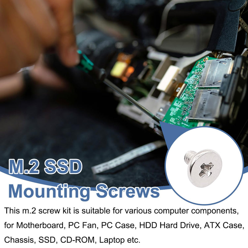 502PCS Computer Screws Assortment Kit Motherboard Standoffs Screws PC Screws + 480PCS M.2 Screws Motherboard Standoffs Screws Computer Screws Assortment Kit