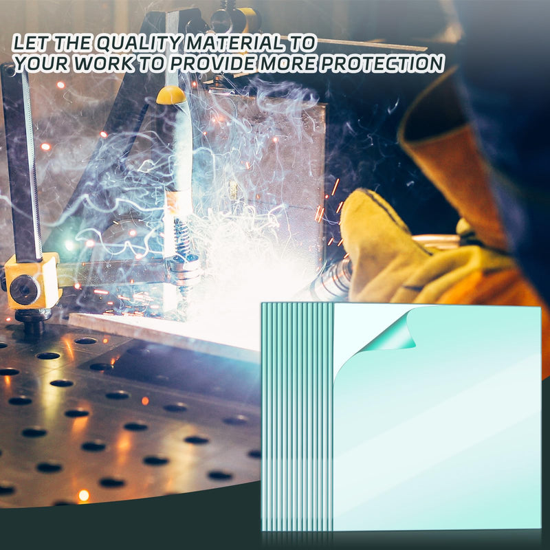 [AUSTRALIA] - 30 Pcs 4.5" x 3.94" Clear Welding Lens 0.04" Thick Welding Cap Hood Clear Lenses Replacement Transparent Universal Helmet Accessories Top Protection for Protecting Eyes 4.5 x 3.94" 30 